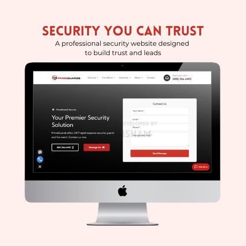 Security Services Website Design